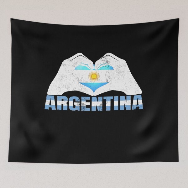 Item preview, I Love Argentina Hand Heart Argentine flag designed and sold by Sasikharn.