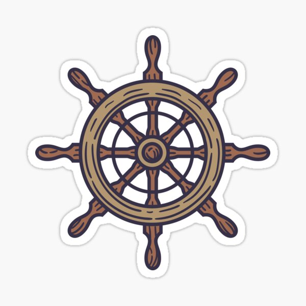 Ship’s Wheel Sticker