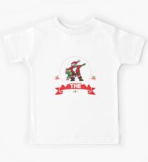 Dabbin' Through The Snow Funny Christmas TShirt Holiday Gift Kids T-Shirt