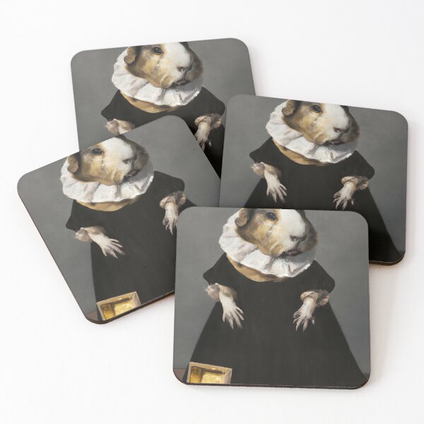 Item preview, Guinea Pig in Vermeer style designed and sold by Funny-penny.