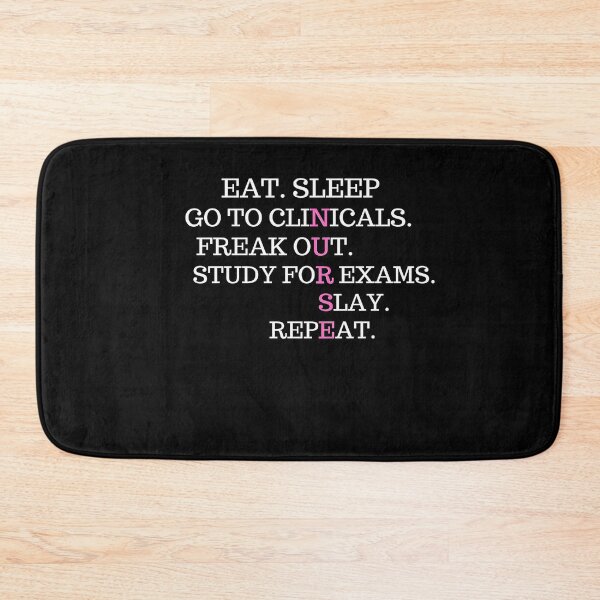 Item preview, Eat Sleep Go To Clinicals Funny Nurse Life Nurse In Progress designed and sold by FirnandArt.