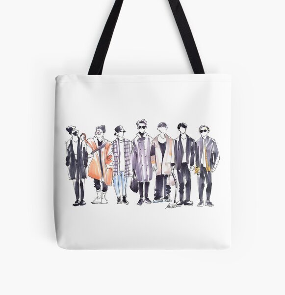 BTS Airport Fashion 171113 All Over Print Tote Bag