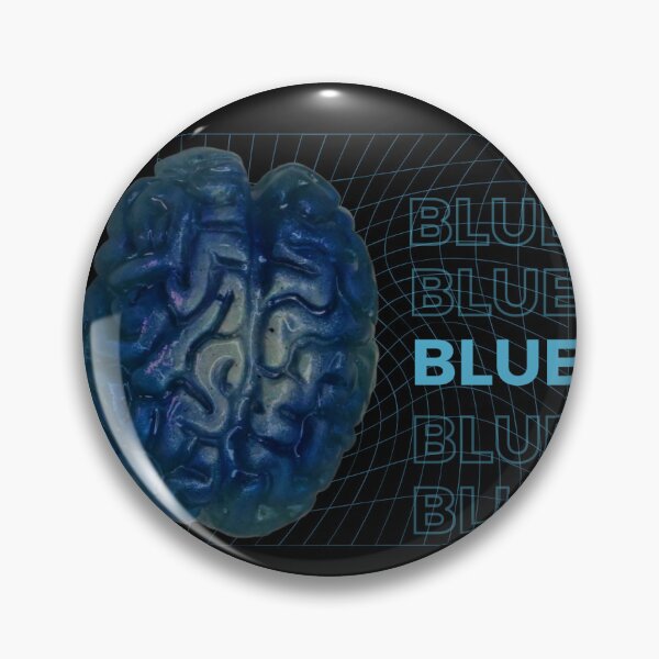 Item preview, Blue brain  designed and sold by cockroachMag.