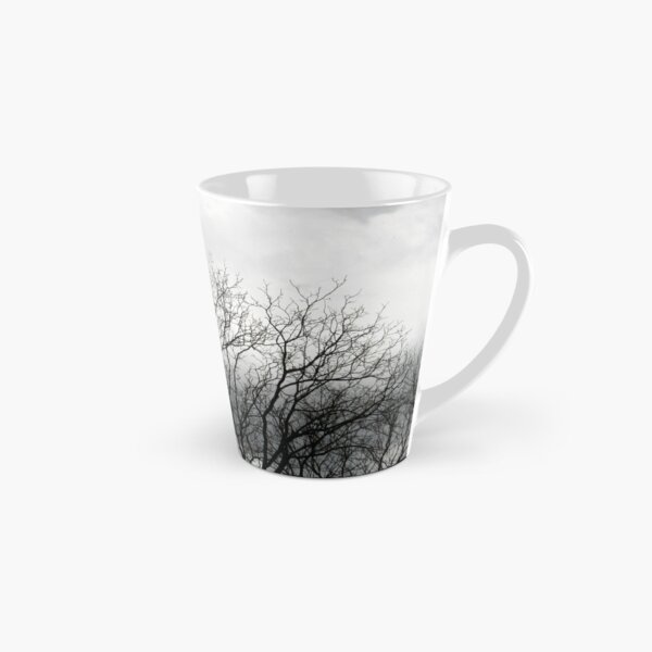 Black and White Trees and Sky Tall Mug
