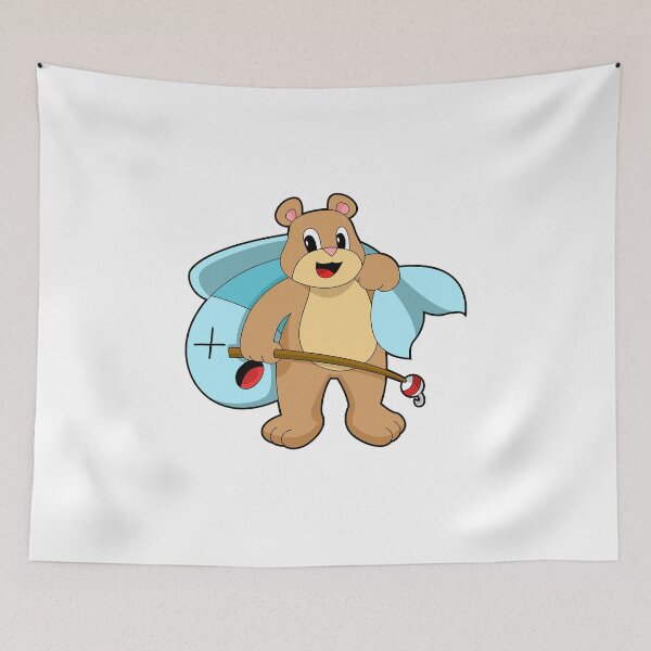 Item preview, Bear Angler Fish Fishing designed and sold by Snabdesign84.