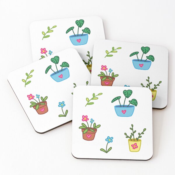 Item preview, Cute Flowers In Flower Pots Sticker Pack Design designed and sold by Jellibeany.