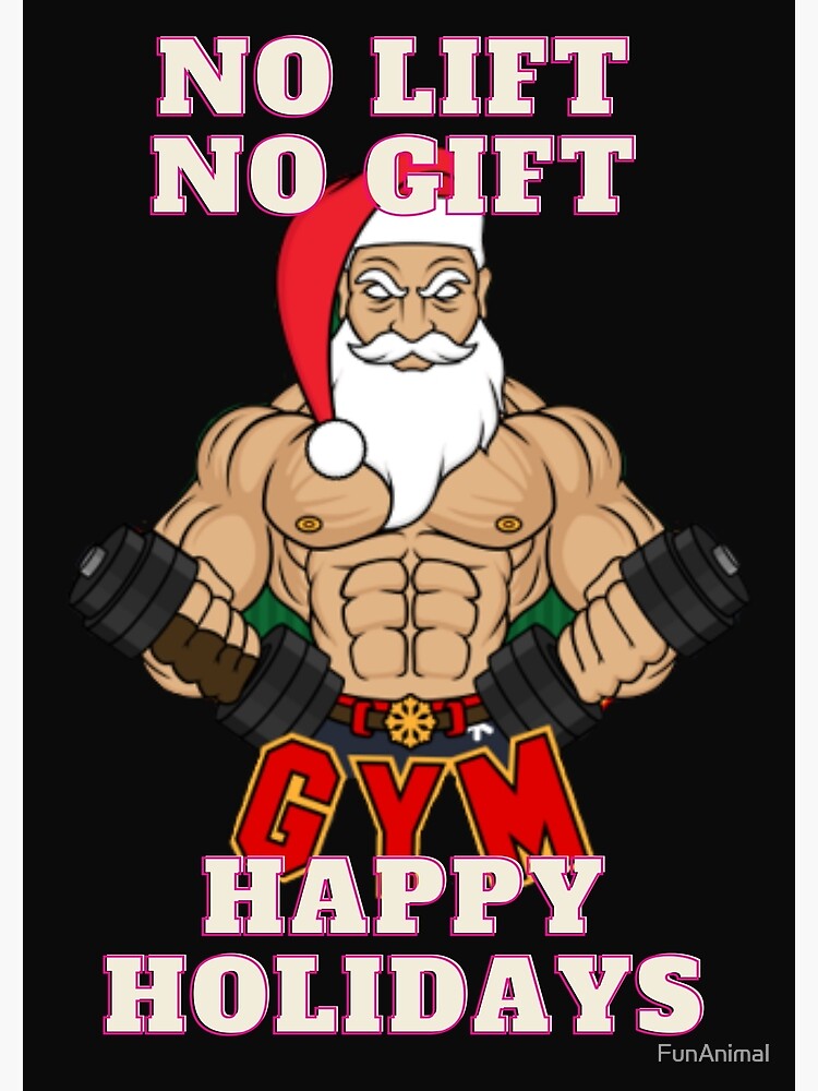  Santa Bodybuilding Santa Claus Bodybuilder No Lift No Gift  Sweatshirt : Clothing, Shoes & Jewelry