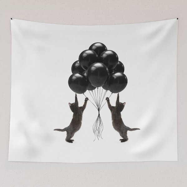 Item preview, cats play with balloon designed and sold by GorLorLar.