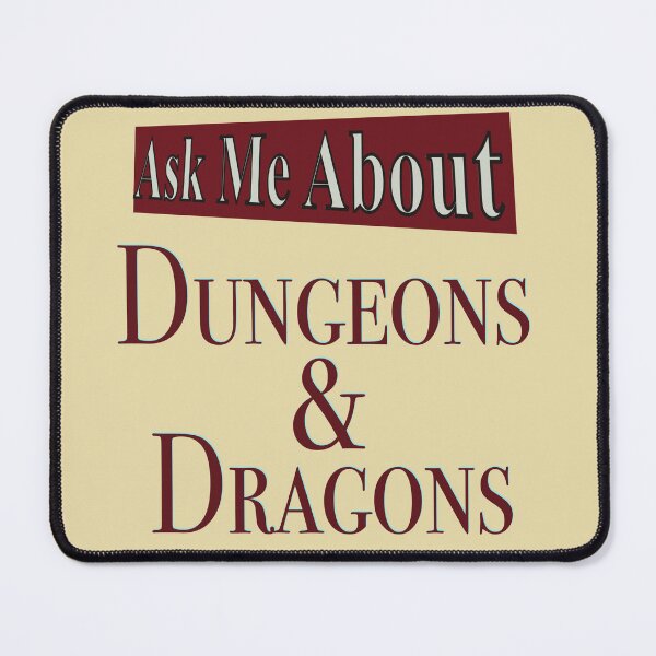 Item preview, Ask Me About Dungeons and Dragons Text - TTRPG designed and sold by jolabrese.