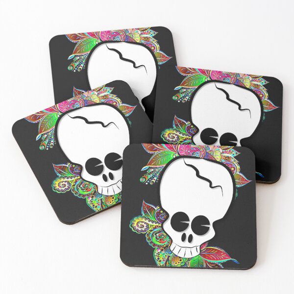 Item preview, Floral Skull designed and sold by artesilenciosa.