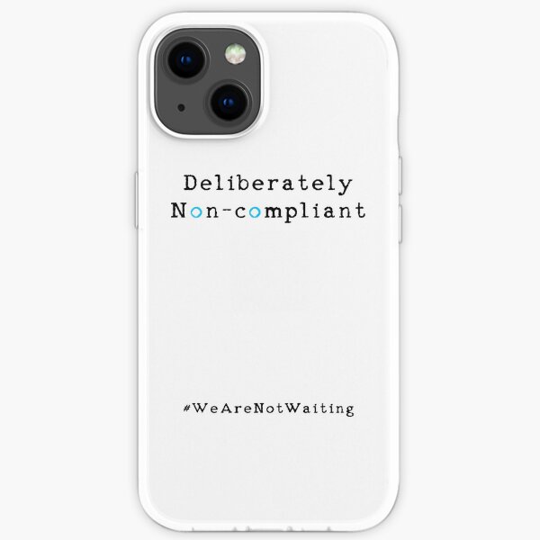 Deliberately non-compliant - white phone iPhone Soft Case