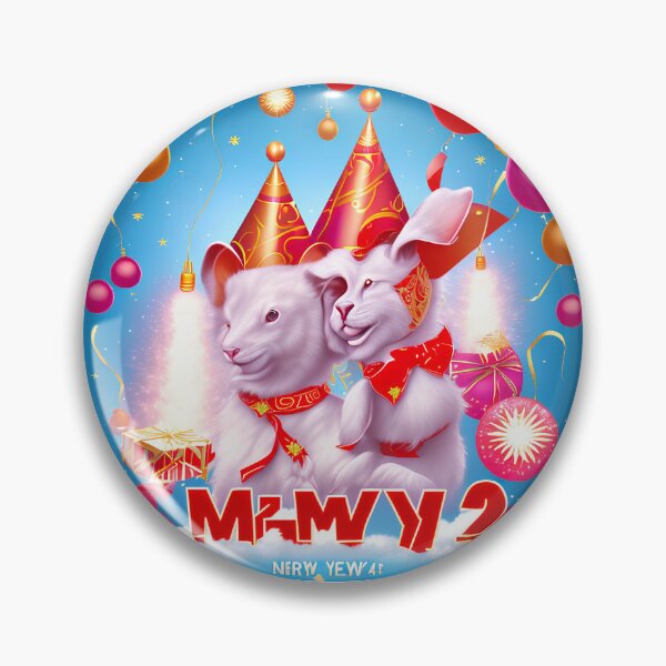 Item preview, Artistic Cats celebrating New Year designed and sold by Printomatic.