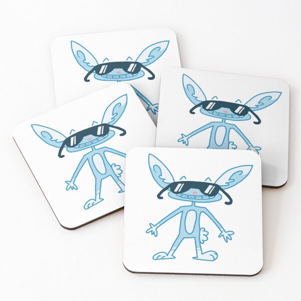 Item preview, Cute Cool Blue Bunny With Glasses designed and sold by Jellibeany.