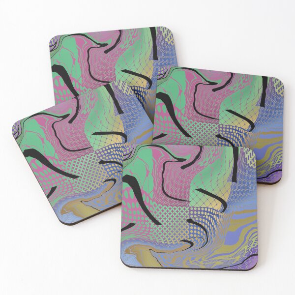 Item preview, Geometric trippy glitch retro Design  designed and sold by TipTopTapo.