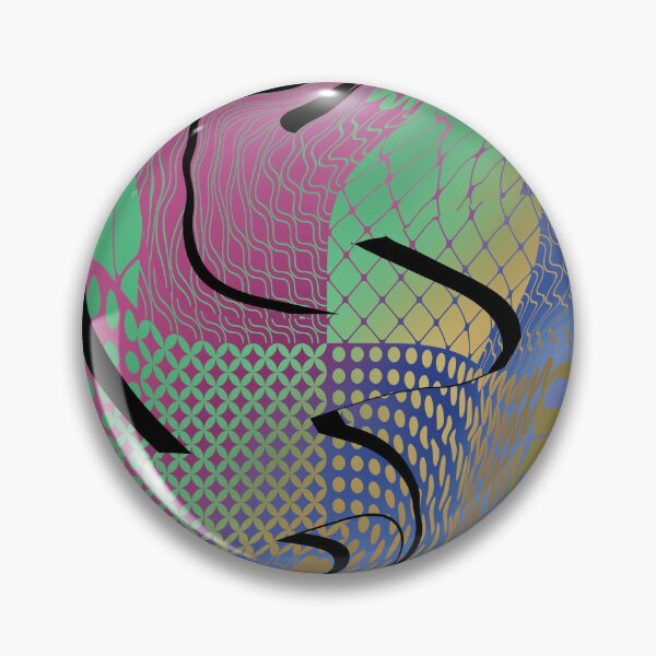 Item preview, Geometric trippy glitch retro Design  designed and sold by TipTopTapo.
