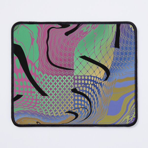 Item preview, Geometric trippy glitch retro Design  designed and sold by TipTopTapo.