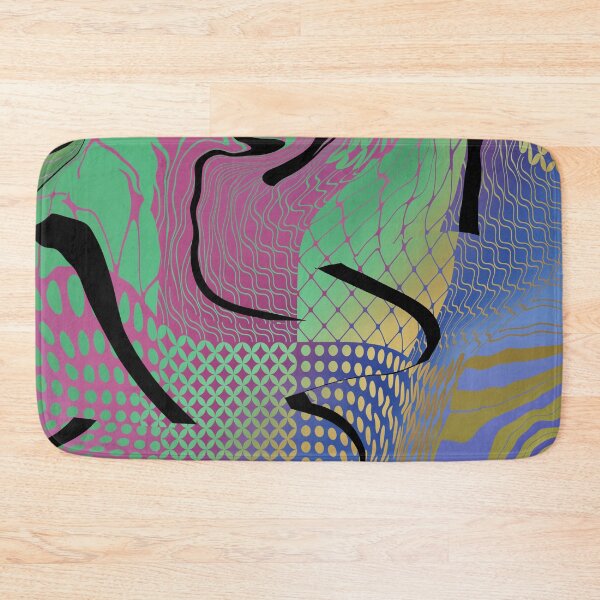 Item preview, Geometric trippy glitch retro Design  designed and sold by TipTopTapo.