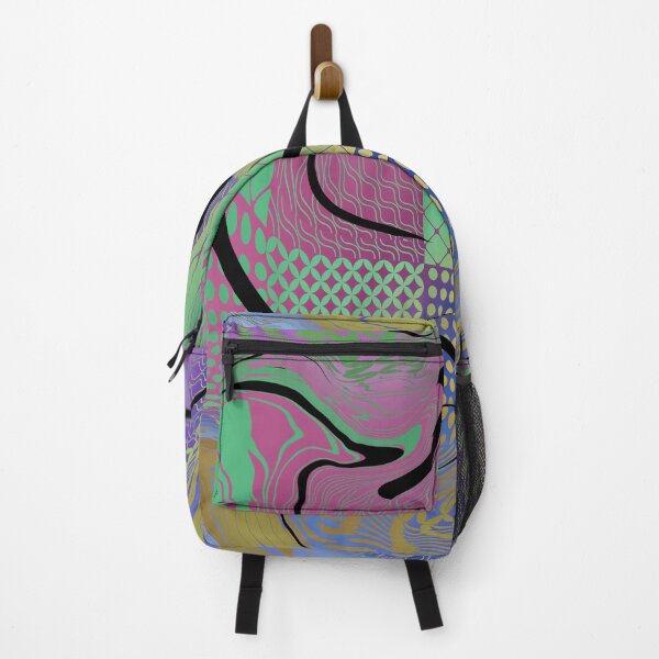 Item preview, Geometric trippy glitch retro Design designed and sold by TipTopTapo.