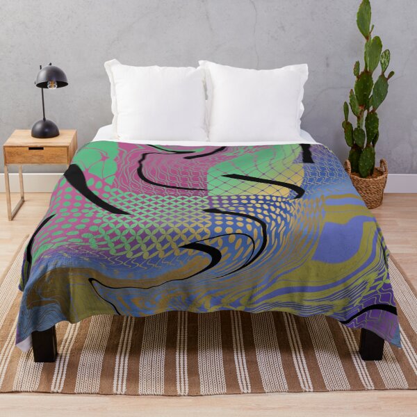 Item preview, Geometric trippy glitch retro Design designed and sold by TipTopTapo.