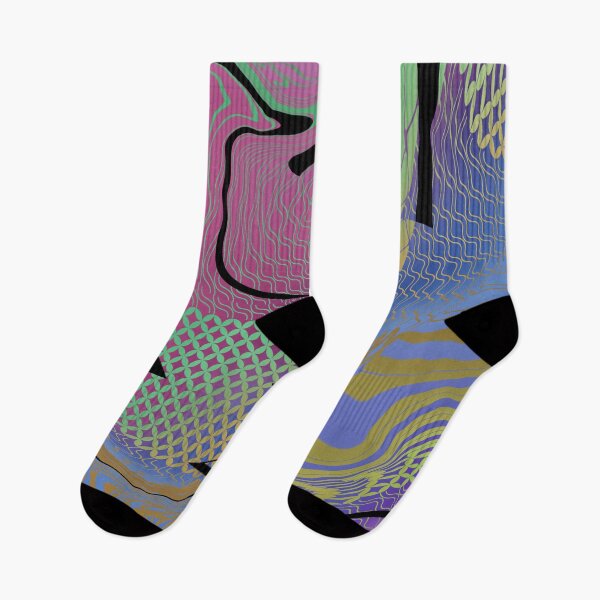 Item preview, Geometric trippy glitch retro Design  designed and sold by TipTopTapo.