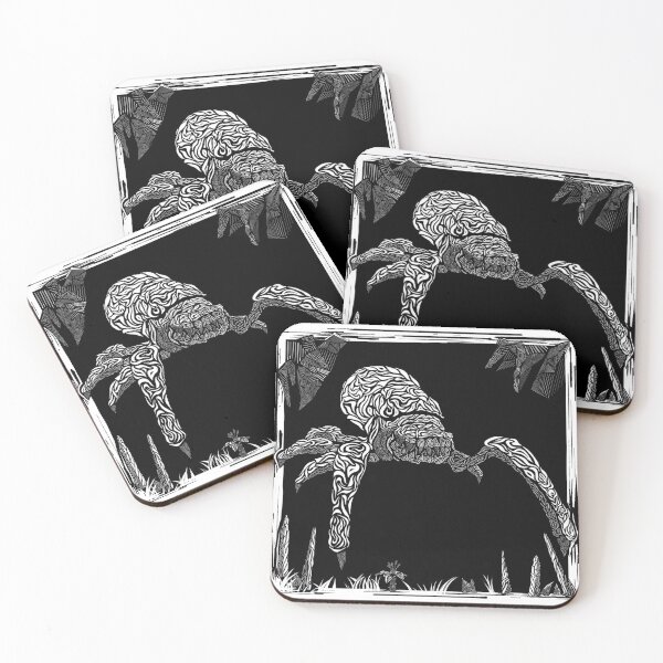 Item preview, Steeve Ink Linocut Style Cutout Print with Frame designed and sold by katrinaroman.