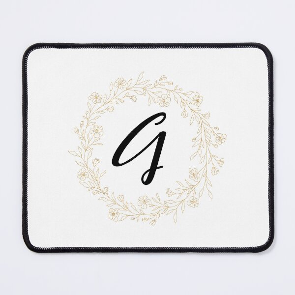Item preview, Monogram G In  A  Gold Wreath Of Wildflowers designed and sold by Tasha-design.