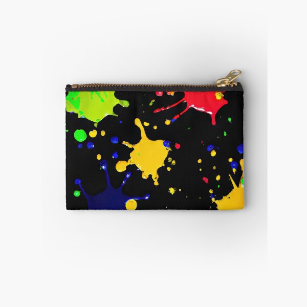 Item preview, Bright coloured paint splats on a black background designed and sold by Graphics By Craig.