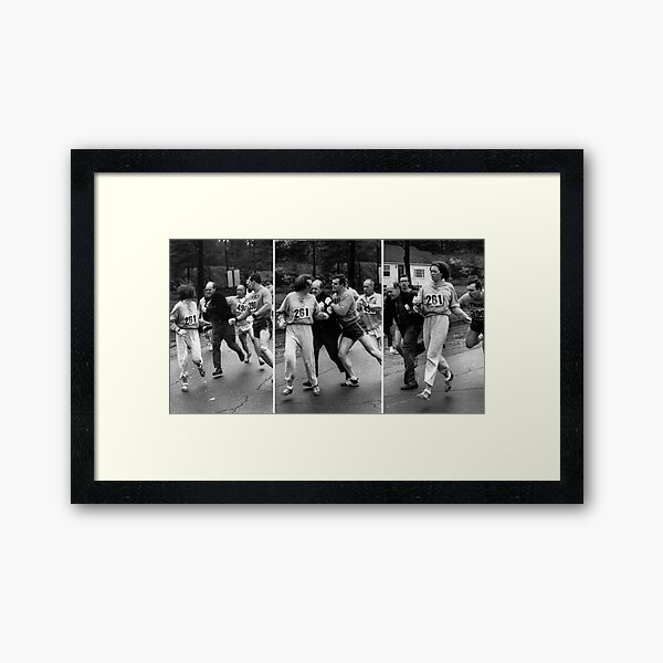 Item preview, Kathrine Switzer - Boston 1967 Set of 3 images designed and sold by MarcoGorini.