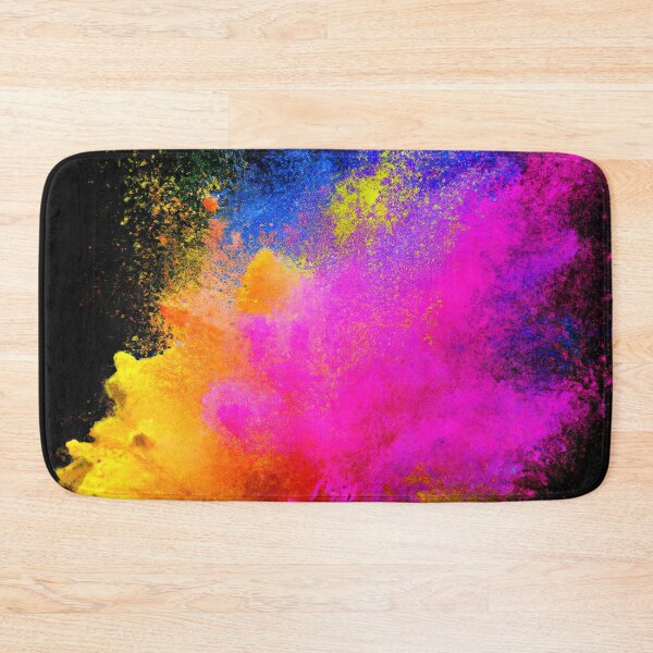 Item preview, Bright coloured powder explosion on a black background illustration designed and sold by Graphics By Craig.