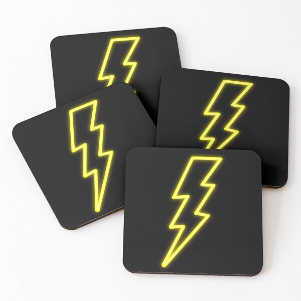 Item preview, Neon Yellow Lightning Bolt designed and sold by luckymooninc.