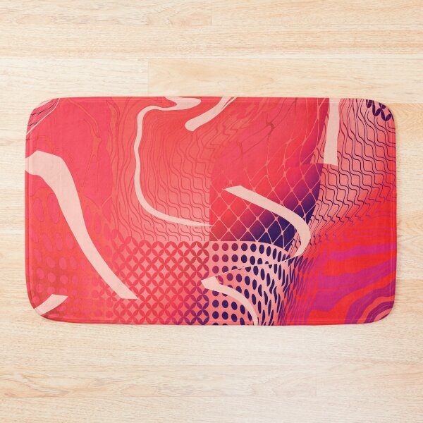 Item preview, Geometric trippy glitch retro Design red designed and sold by TipTopTapo.