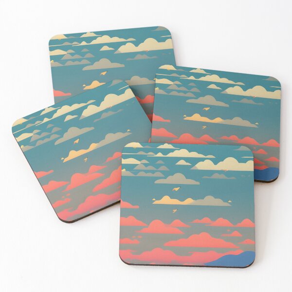 Item preview, Abstract clouds and birds in the sky designed and sold by avlajcevic.