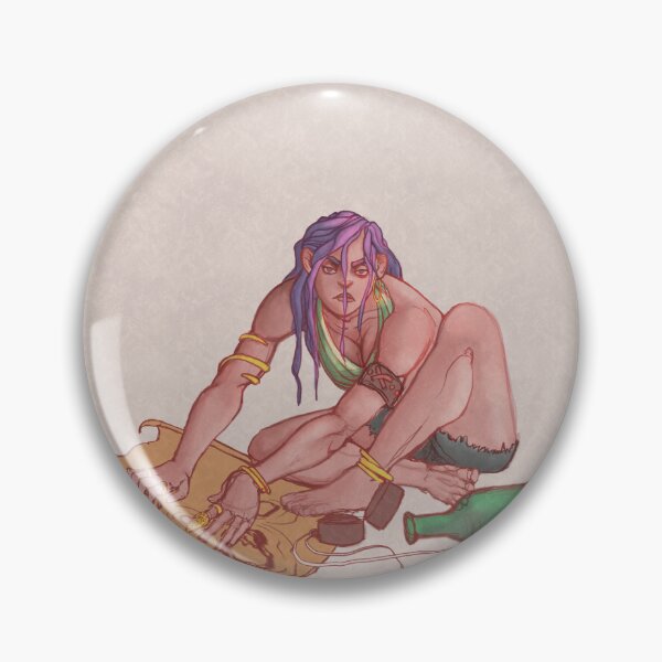 Item preview, DND female pirate sticker  designed and sold by DatuAllen.
