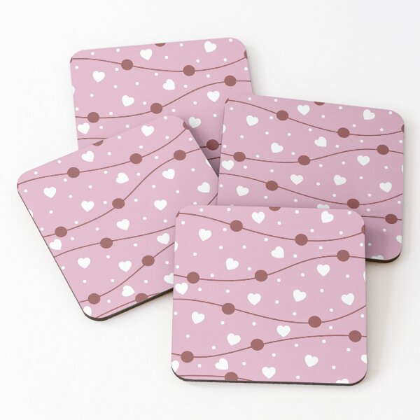 Item preview, Pink Tiny Hearts Valentine's Pattern designed and sold by HappyLifeCreate.
