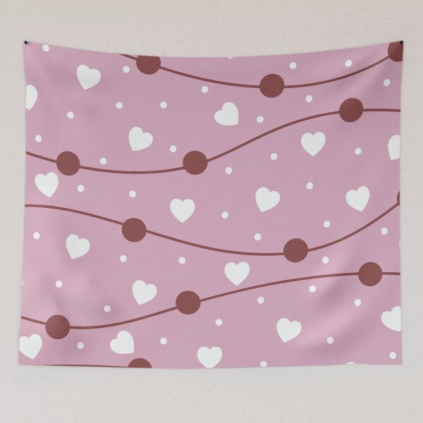 Item preview, Pink Tiny Hearts Valentine's Pattern designed and sold by HappyLifeCreate.