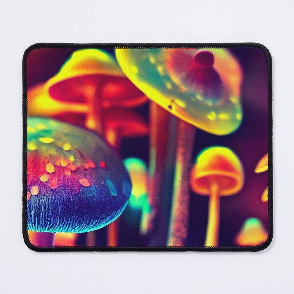 Item preview, Psilocybin colorful mushrooms picture. designed and sold by Maniock.