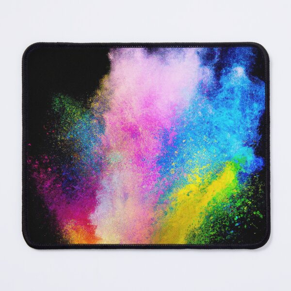 Item preview, Bright coloured powder explosion on a black background illustration designed and sold by Graphics By Craig.