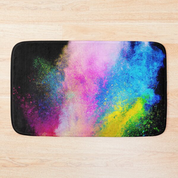 Item preview, Bright coloured powder explosion on a black background illustration designed and sold by Graphics By Craig.