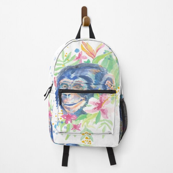 Item preview, Beautiful Chimpanzee with Flowers Splash Paint designed and sold by Shekevara.