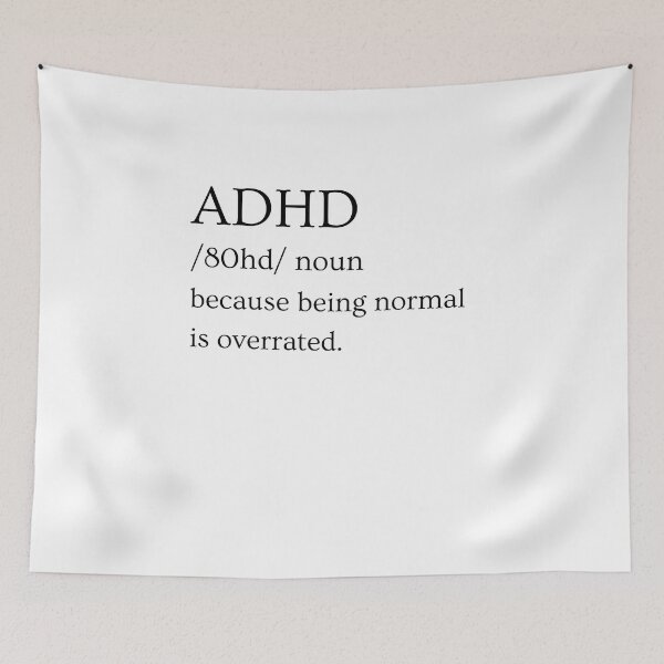 Item preview, ADHD Joke designed and sold by BuraxisQuotes.