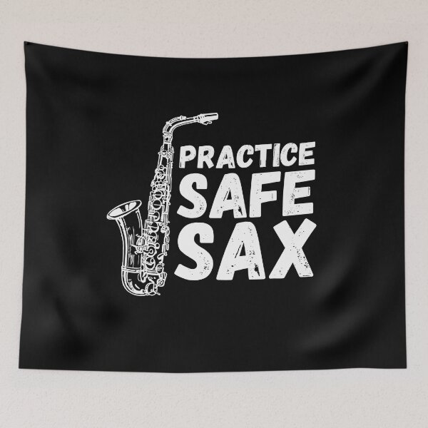 Item preview, Practice Safe Sax Essential designed and sold by knapst.