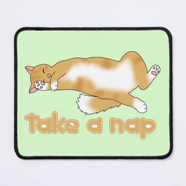 Item preview, Take a nap (fluffy ginger cat) designed and sold by Becky-Marie.
