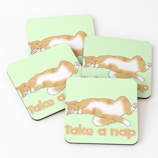 Item preview, Take a nap (fluffy ginger cat) designed and sold by Becky-Marie.