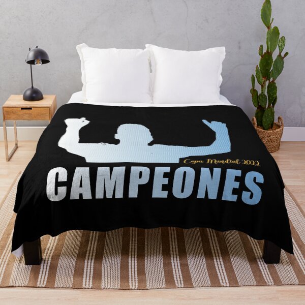 Item preview, Argentina Wins the World Cup 2022 - Campeones (blue halftone) designed and sold by NickiPost.