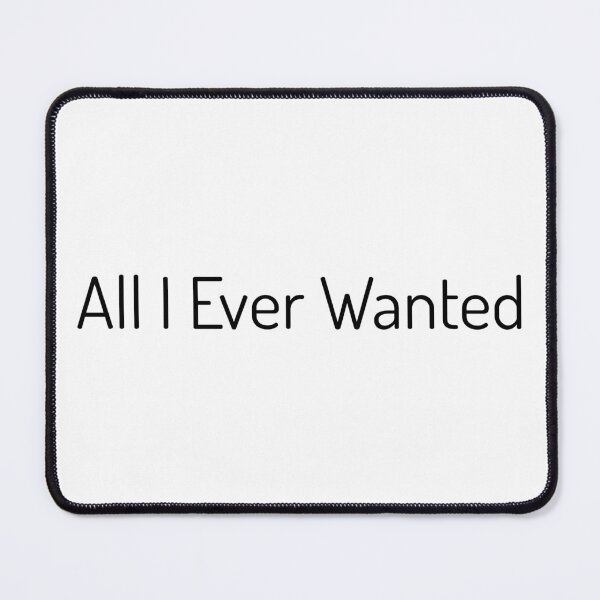 Item preview, "All I Ever Wanted" | Minimalist Font Calligraphy designed and sold by BunchOfWords.