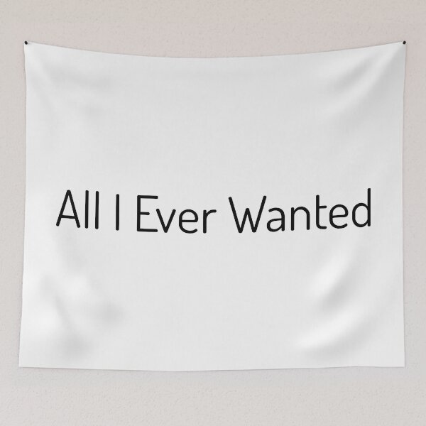 Item preview, "All I Ever Wanted" | Minimalist Font Calligraphy designed and sold by BunchOfWords.