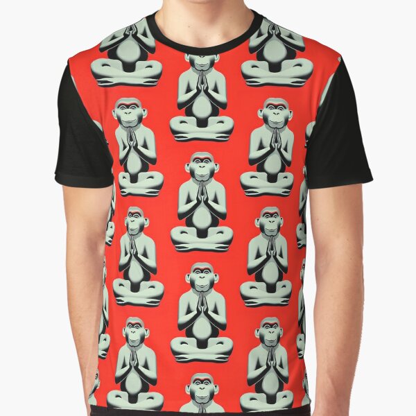 A monkey is meditating while listening to music. Essential T-Shirt for  Sale by DAEWI PARK