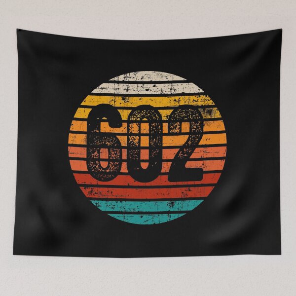 Item preview, Distressed Vintage Sunset 602 Area Code designed and sold by Gold Wings Tees.