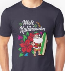 'Mele Kalikimaka' Cute Christmas Hawaiian Unisex T-Shirt