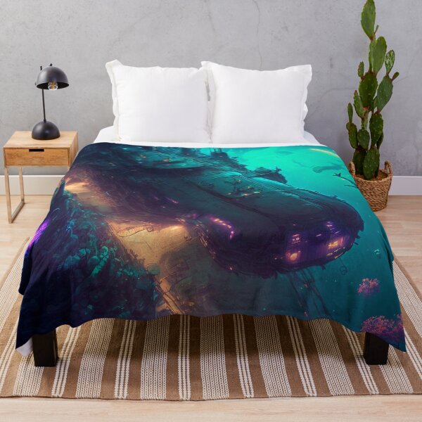 Item preview, Submarine Docked at Cyberpunk 'Atlantis' designed and sold by AICreateWorlds.